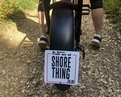 Number plate for shore thing ebike for rental